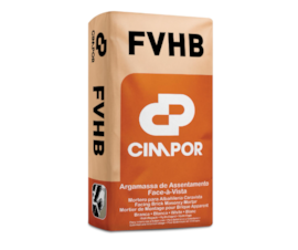 CIMPOR ARGAMASSA DE ASSENTAMENTO DE ALVENARIA FACE-Á-VISTA HIDROFUGADA BRANCA FVHB 25KG - PALETE