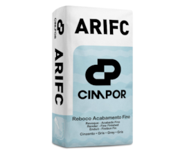CIMPOR ARGAMASSA DE REBOCO INTERIOR PROJETÁVEL - ACABAMENTO FINO CINZENTA - ARIFC 25KG