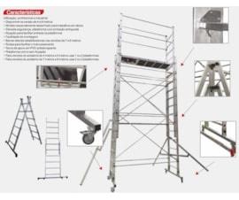 ANDAIME SEMI PROFISSIONAL EM ALUMINIO