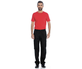 CALCA HOMEM BOLSOS LATERAIS - SARJA 65% POLIESTER 35% ALGODAO 200GR/M2