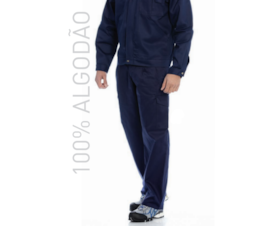 CALCA HOMEM BOLSOS LATERAIS - SARJA 100% ALGODAO 260GR/M2
