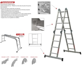 ESCADA MULTIUSOS EM ALUMINIO