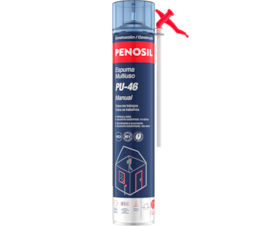 PENOSIL ESPUMA MULTIUSO PU-46M MANUAL 750ML AMARELO CLARO